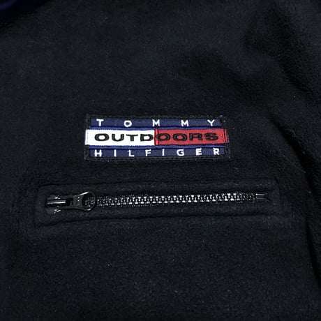 【USED】90'S TOMMY HILFOGER 2-WAY FLEECE PULLOVER