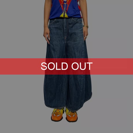 【USED】00's Levi's RED "HAKAMA" Wide Denim Pants