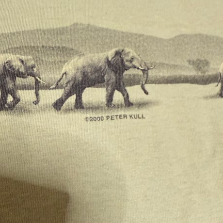 【USED】00's NIABI ZOO ELEPHANT T-SHIRT