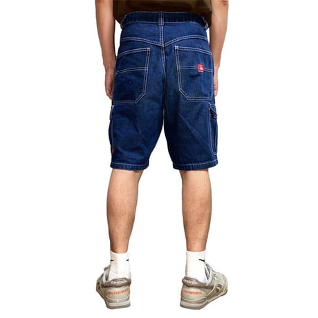 【USED】90'S STUSSY DENIM CARGO SHORTS