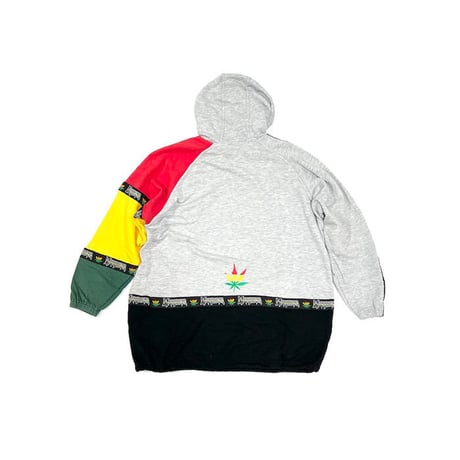 【USED】90'S MARIHUANA ASYMMETRY DESIGN PARKA