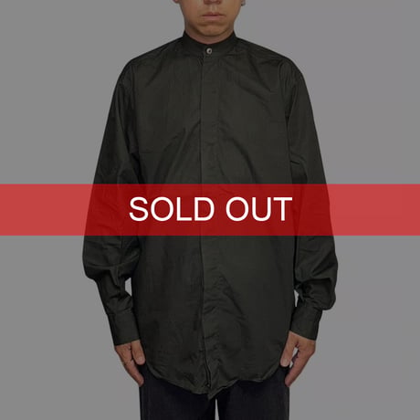 【USED】90's VERSACE CLASSIC V2 BAND COLLAR SHIRT