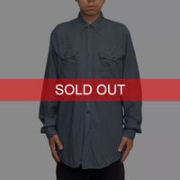【USED】Martin Margiela 10 2002AW Slate Blue Utility Shirt