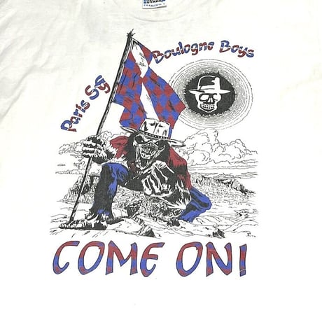 【USED】80'S-90'S PSG BOULOGNE BOYS IRON MAIDEN? T-SHIRT