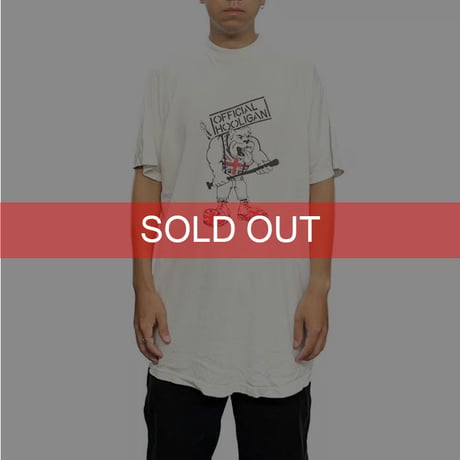 【USED】80'S-90'S PSG BOULOGNE BOYS OFFICIAL HOOLIGAN T-SHIRT