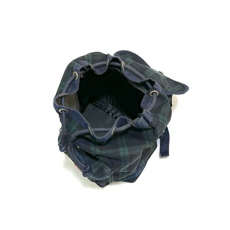 【USED】90'S TOMMY HILFIGER BLACK WATCH BACKPACK