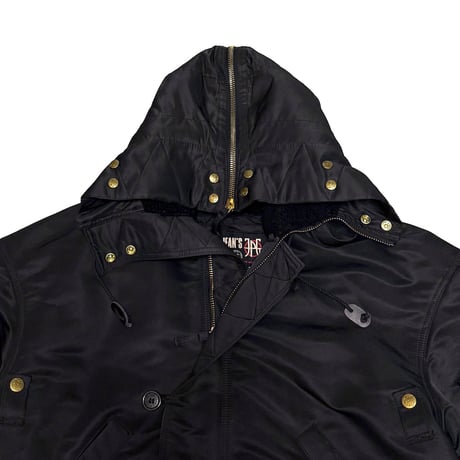 【USED】90's JPG Jean’s by Gaultier Hybrid N-3B × Fishtail Mods Coat Black