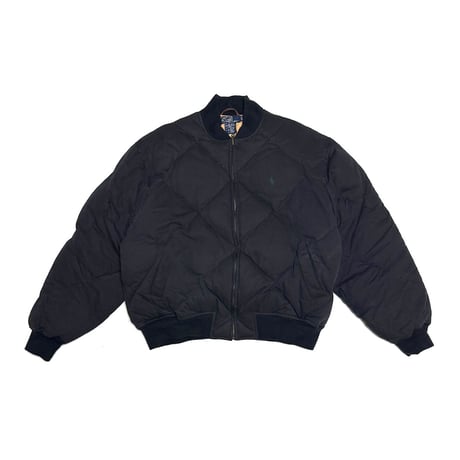 【USED】90's Polo by Ralph Lauren Quilted Down Jacket Black