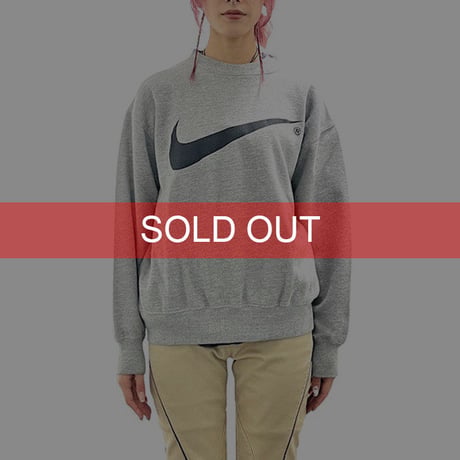 【USED】90'S NIKE BIG SWOOSH SWEATSHIRT