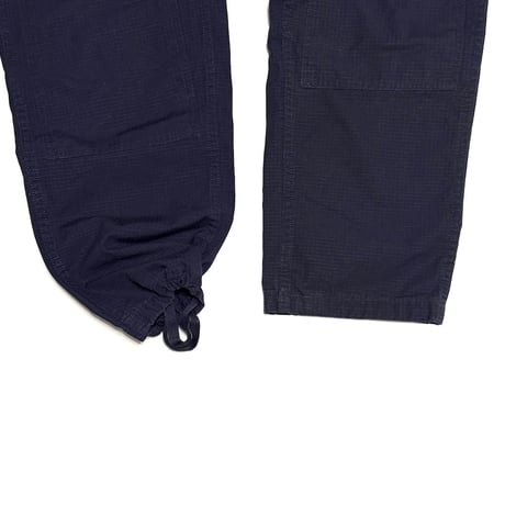 【USED】90's-00's STUSSY Ripstop Double Knee Work Pants Navy