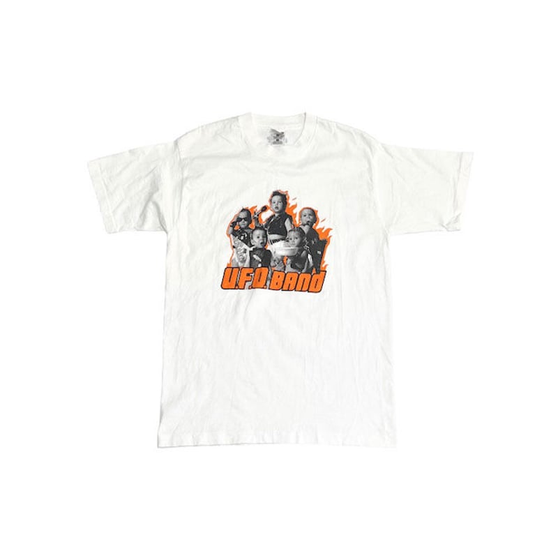 NOS 90s NISSIN UFO BAND vtg tシャツ 日清 企業 fit=scale-down,w=1200