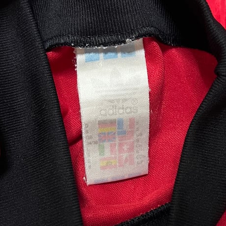 【USED】80's-90's adidas L/S SOCCER JERSEY RED