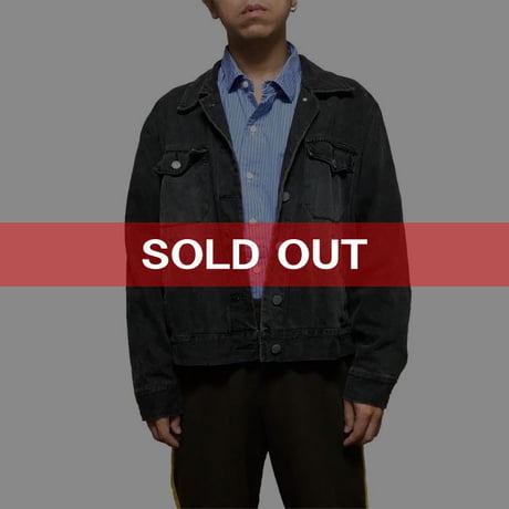 【USED】90'S NY JEANS DENIM JACKET BLACK