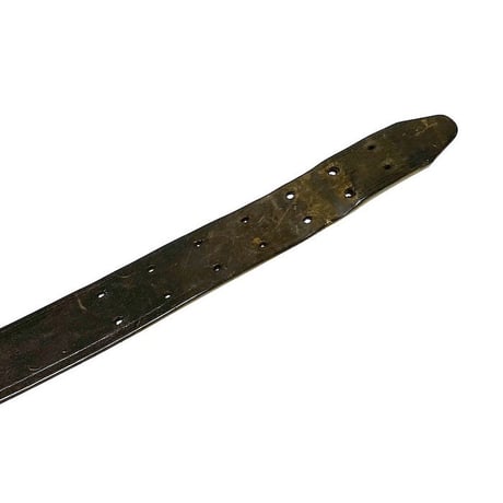 【USED】80'S DOUBLE PIN BUCKLE LEATHER BELT