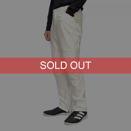 【DEAD STOCK】HELMUT LANG 1998 AW WHITE MOLESKIN BIKER PANTS