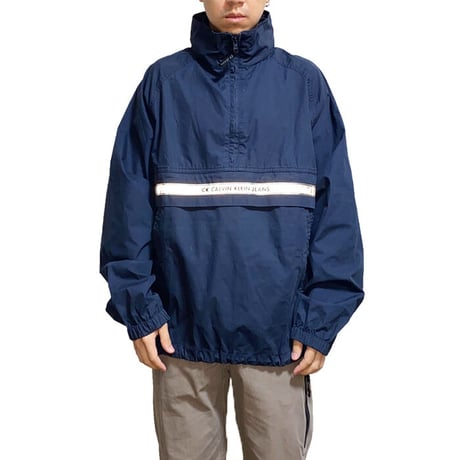 【USED】90'S CK CALVIN KLEIN JEANS REFLECTIVE LINE PULLOVER