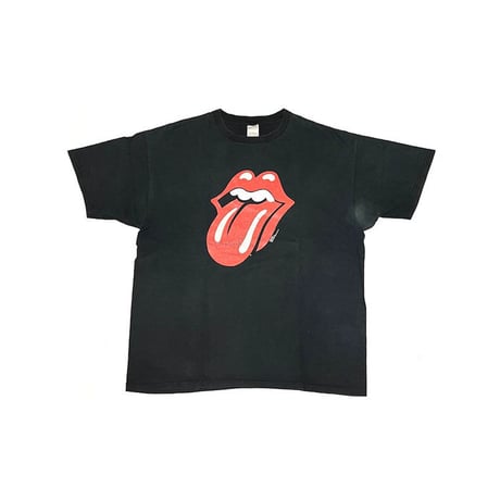 【USED】00'S The Rolling Stones RIP & TONGUE LOGO T-SHIRT