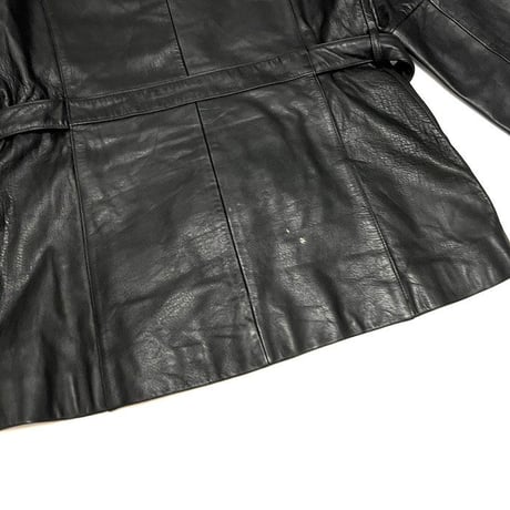 【USED】00'S OUTBROOK LEATHER JACKET BLACK