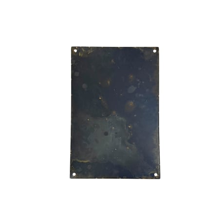 【USED】40's? Iron Warning Sign – "Eine Laus Dein Tod!"