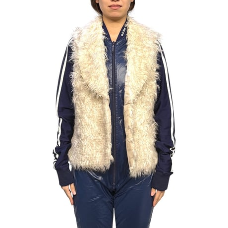 【USED】00's VMNY Faux Fur Shaggy Vest