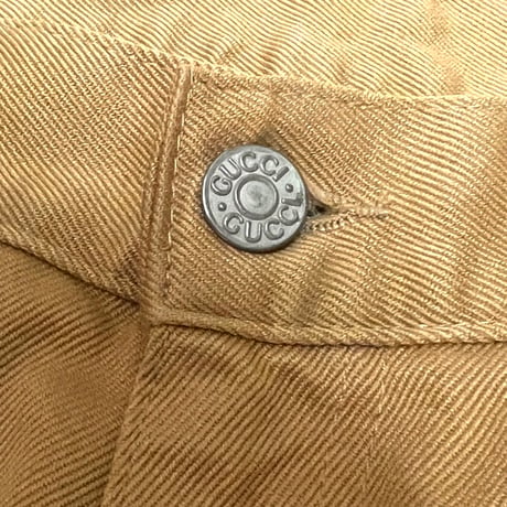 【USED】00's GUCCI COTTON TWILL TROUSERS