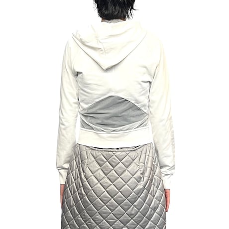 【USED】00's NIKE STUDIO72 MESH SWITCHING PARKA WHITE