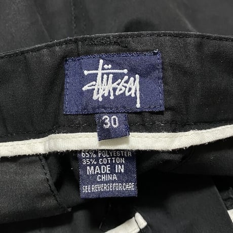 【USED】00'S STUSSY FLIGHT PANTS BLACK