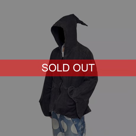 【USED】00's GARMENT DYE DEVIL ZIP-UP JACKET MADE IN NEPAL