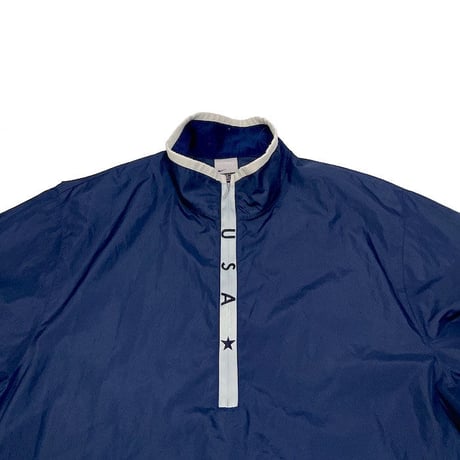 【USED】00'S NIKE  ZIP USA LOGO PULLOVER WINDBREAKER