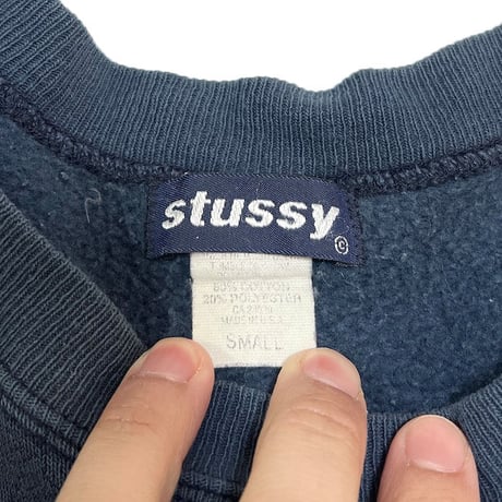 【USED】90'S STUSSY SWITCHING SWEATSHIRT