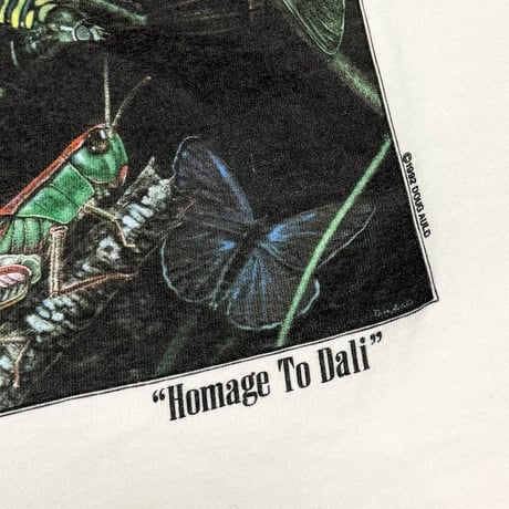 【USED】90's Doug Auld "Homage To Dali" Art T-shirt