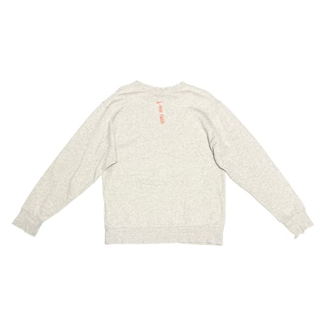 【USED】00's NIKE "One Faith" Cosmic Mountain Sweatshirt with Fade & Damaged Rib