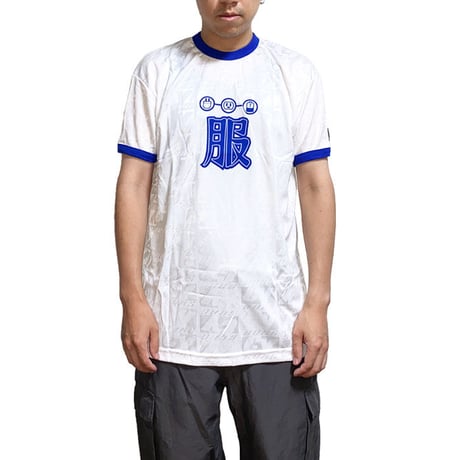【DEAD STOCK】90'S CY-BORG "服" GAME T-SHIRT BLUE