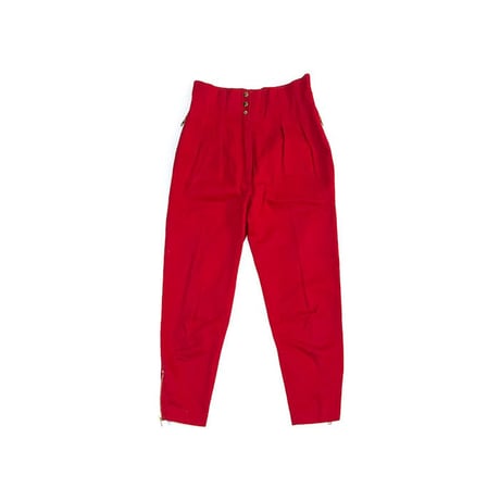 【USED】80'S AZZEDINE ALAIA × ALIMIA CROPPED BIKER PANTS