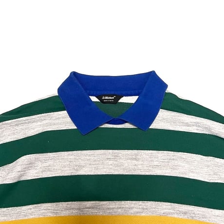 【USED】90's St Michael BORDER COLLARED SWEATSHIRT