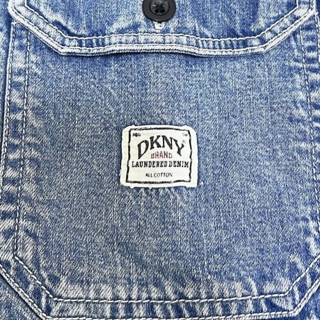 【USED】90'S DKNY LAUNDERED DENIM SHIRT