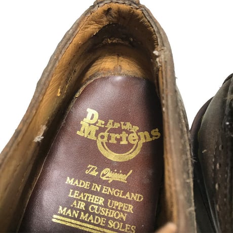 【USED】DR. MARTENS WING TIP SHOES GOLD
