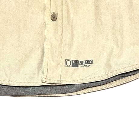 【USED】00's STUSSY LINED SHIRT