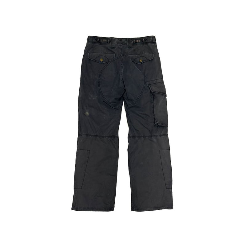 USED】00's ARMANI JEANS Black Military Flight P