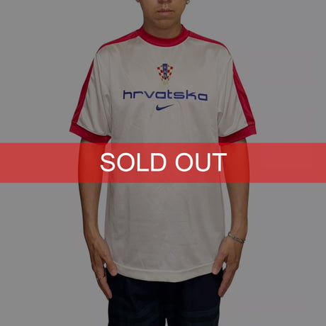 【USED】00's NIKE SOCCER CROATIA NATIONAL TEAM 2002 TRAINING JERSEY