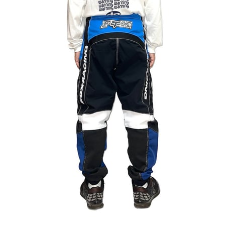 【USED】00'S FOX RACING NYLON BIKER PANTS BLUE