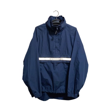 【USED】90'S CK CALVIN KLEIN JEANS REFLECTIVE LINE PULLOVER