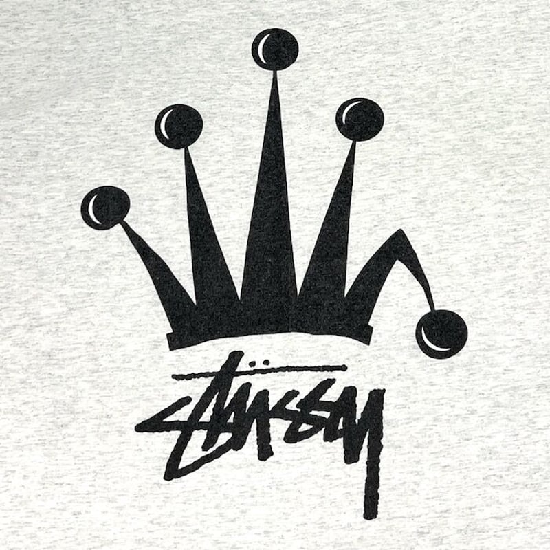 USED】90'S OLD STUSSY CROWN T-SHIRT | KONBINI USED】90'S OLD STUSSY CROWN T-SHIRT | KONBINI