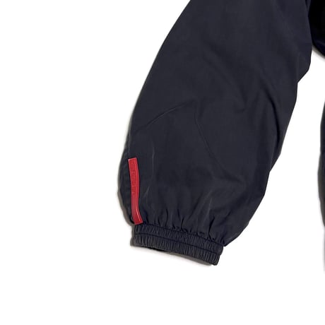 【USED】00's PRADA SPORT Reversible Cotton Nylon Jacket Faded Black