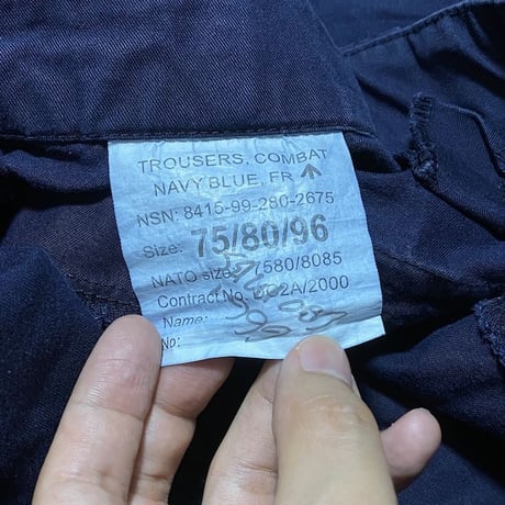 【USED】90'S-00'S BRITISH ARMY ROYAL NAVY COMBAT TROUSERS  (⑦ 1999)