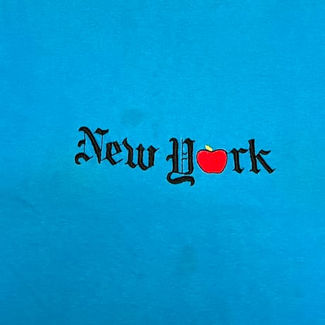 【USED】80's-90's New York EMBROIDERY T-SHIRT