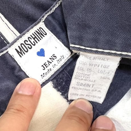 【USED】90'S MOSCHINO JEANS 2TONE PANTS