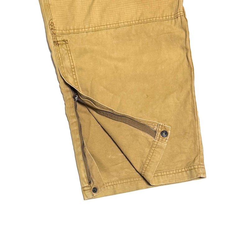 USED】00's STUSSY Double Knee Ripstop Work Over