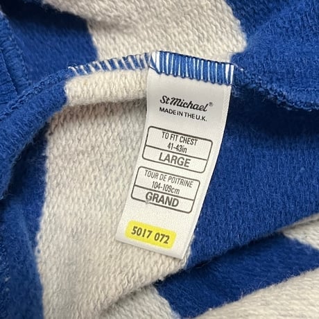 【USED】90's St Michael BORDER COLLARED SWEATSHIRT