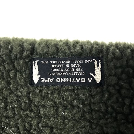 【USED】00'S A BATHING APE FLEECE BOMBER BLOUSON